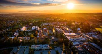 sunset over slac